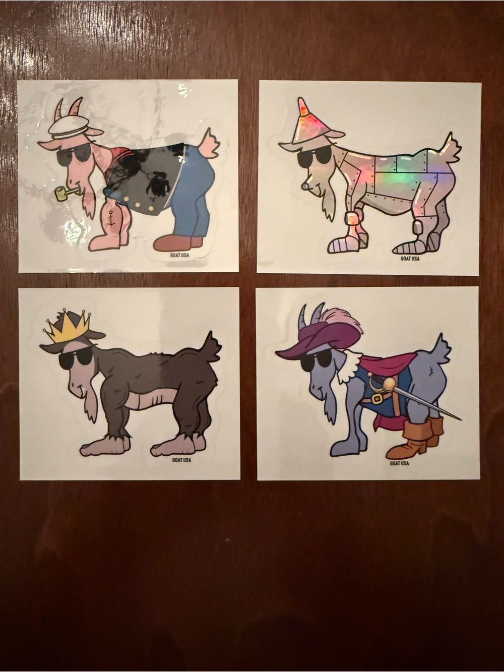 GOAT USA Sticker Set